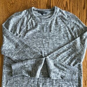 Banana Republic marbled Gray/black/white lightweight Pullover sweater M